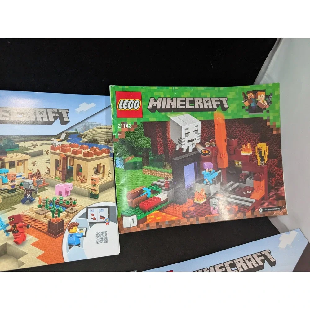LEGO‎ Minecraft Instruction Manual Lot 21143 21160 21142 21154 21168 21145 21139